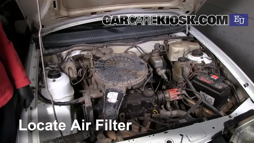 1990 Opel Kadett 1.4 i 1.4L 4 Cyl. Filtre à air (moteur)